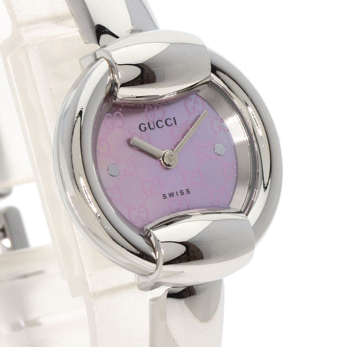 GUCCI Round face Watches 1400L Stainless Steel/Stainless Steel Ladies