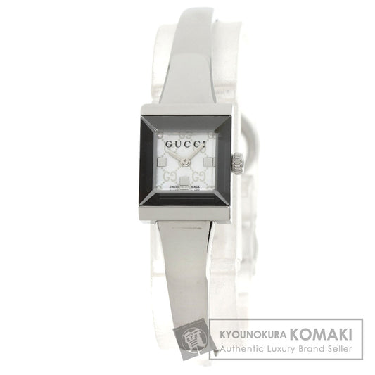 GUCCI GG G-frame Watches 128.5 Stainless Steel/Stainless Steel Ladies