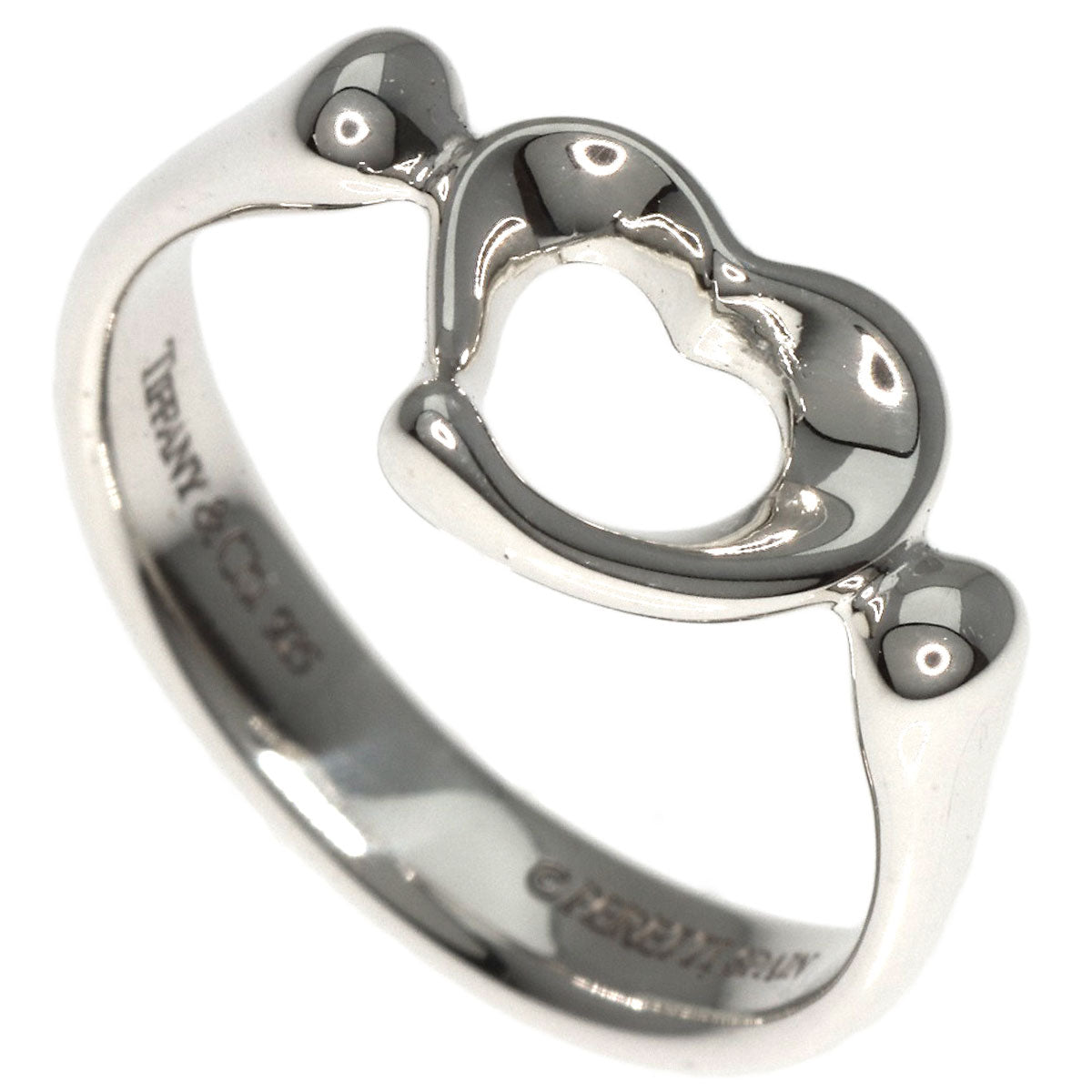 TIFFANY&Co.   Ring Open heart Silver Ladies