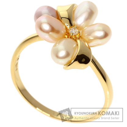 TASAKI   Ring Freshwater Pearl Pearl Diamond K18 Yellow Gold Ladies