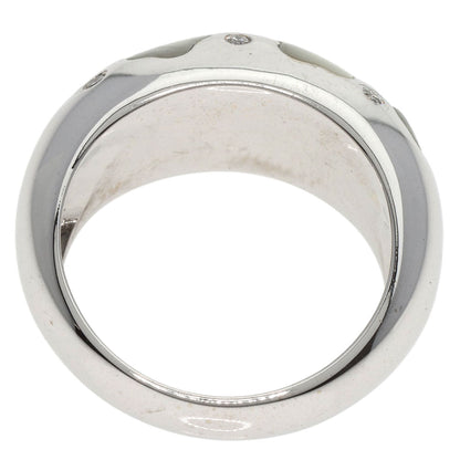 Ponte Vecchio   Ring White Shell Diamond K18 White Gold Ladies