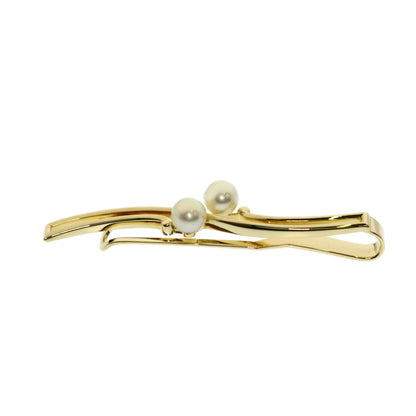 MIKIMOTO   Tie pin Pearl Pearl K14 Yellow Gold mens