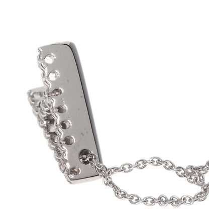 Ponte Vecchio   Necklace Initials A Diamond K18 White Gold Ladies