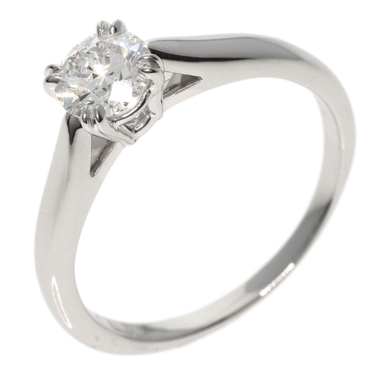 HARRY WINSTON   Ring Solitaire Diamond F-VVS2-EX Platinum PT950 Ladies