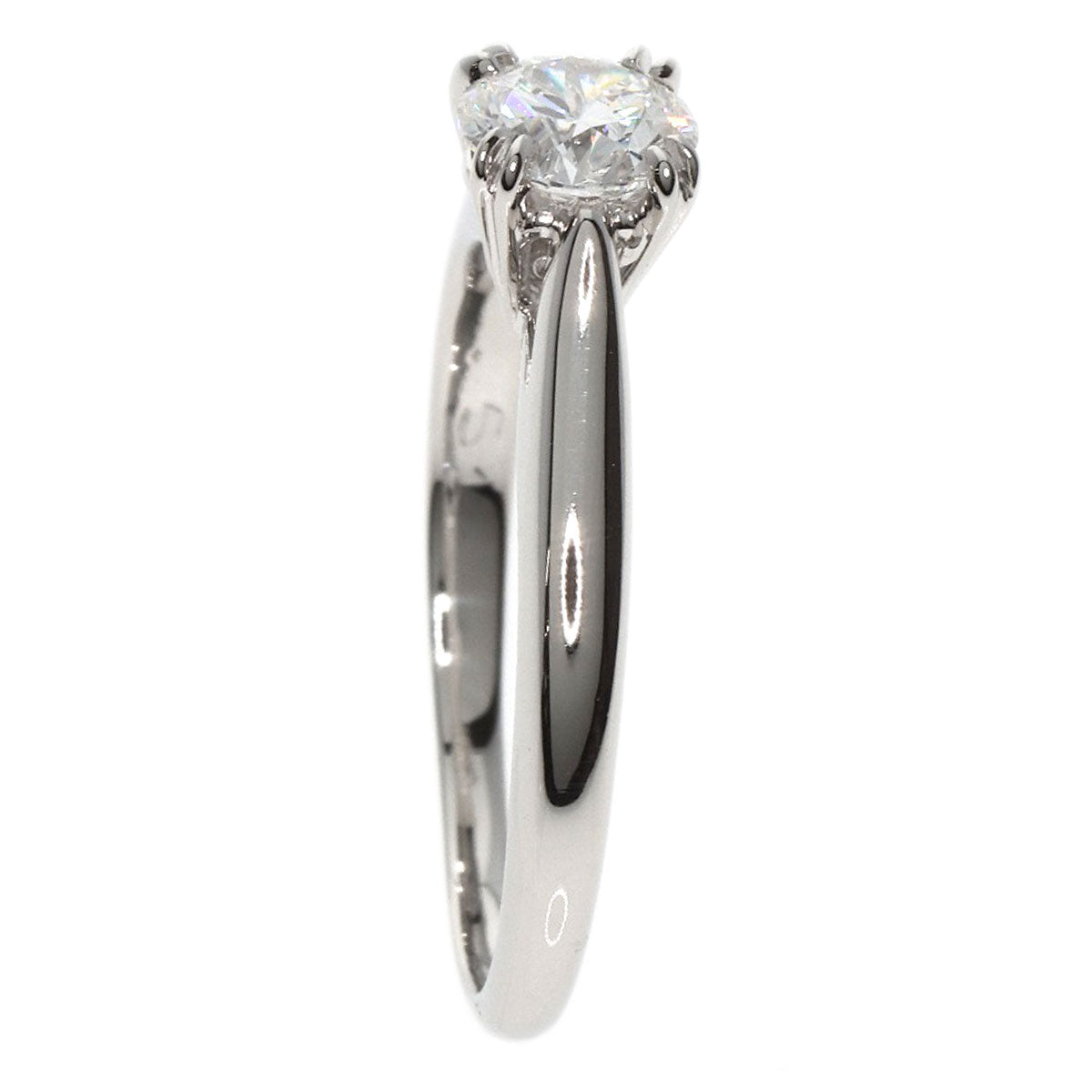 HARRY WINSTON   Ring Solitaire Diamond F-VVS2-EX Platinum PT950 Ladies