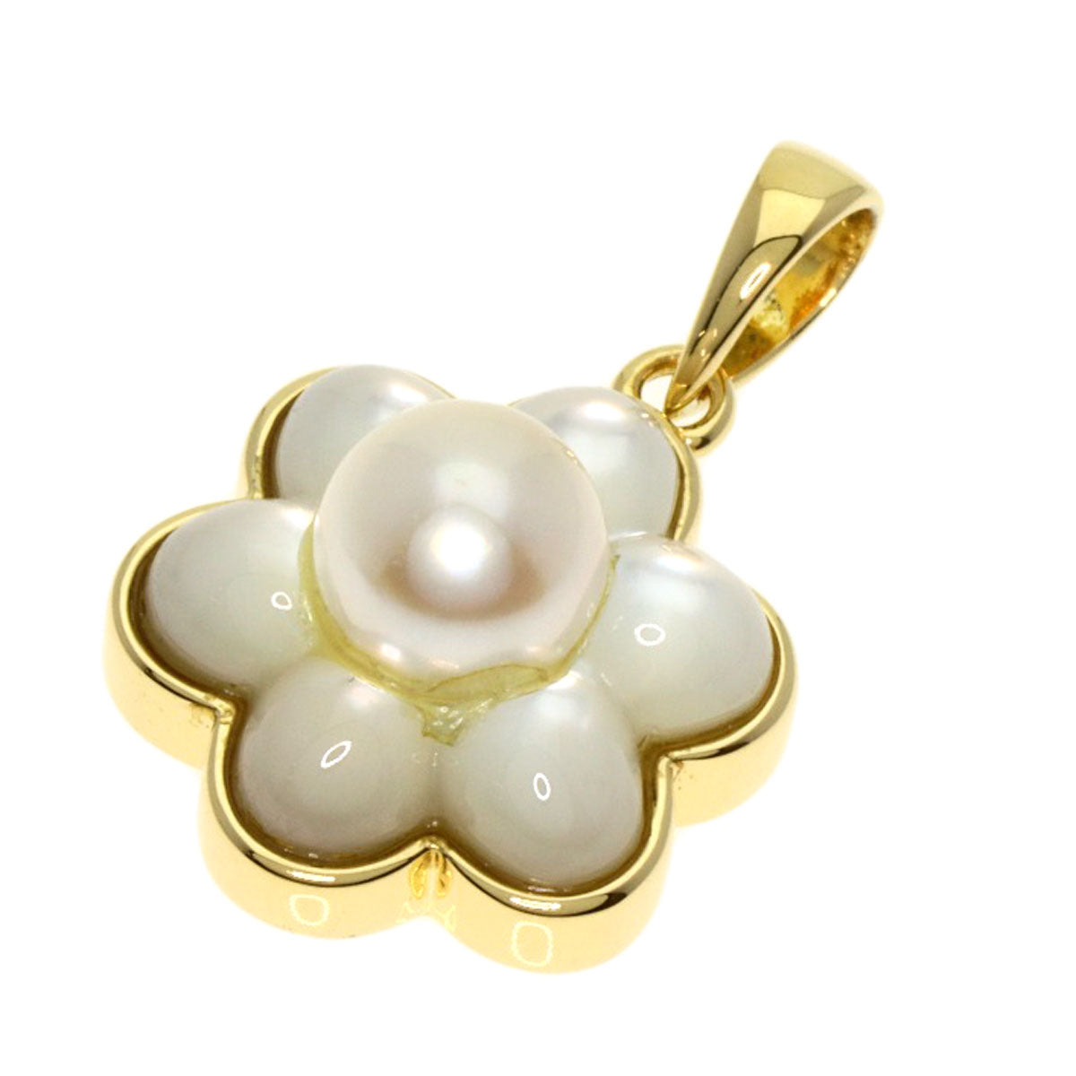 Ponte Vecchio   Pendant top Pearl Pearl Shell K18 Yellow Gold Ladies