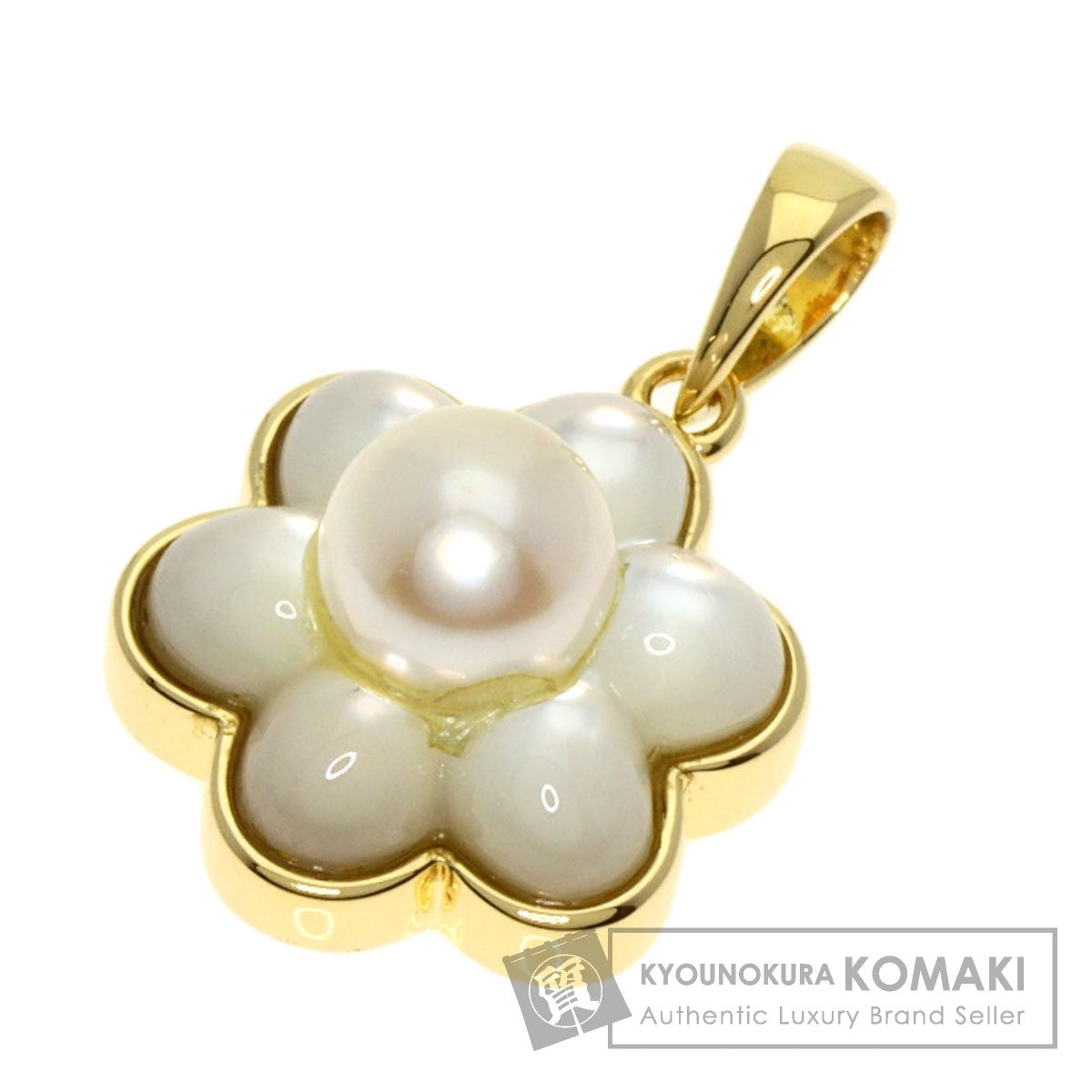 Ponte Vecchio   Pendant top Pearl Pearl Shell K18 Yellow Gold Ladies