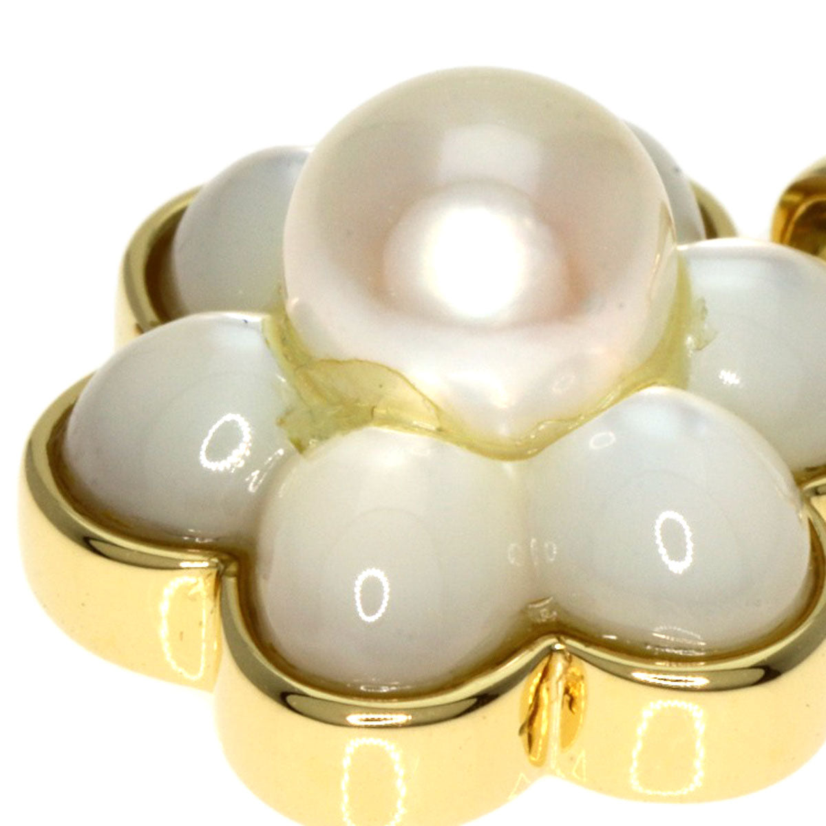 Ponte Vecchio   Pendant top Pearl Pearl Shell K18 Yellow Gold Ladies