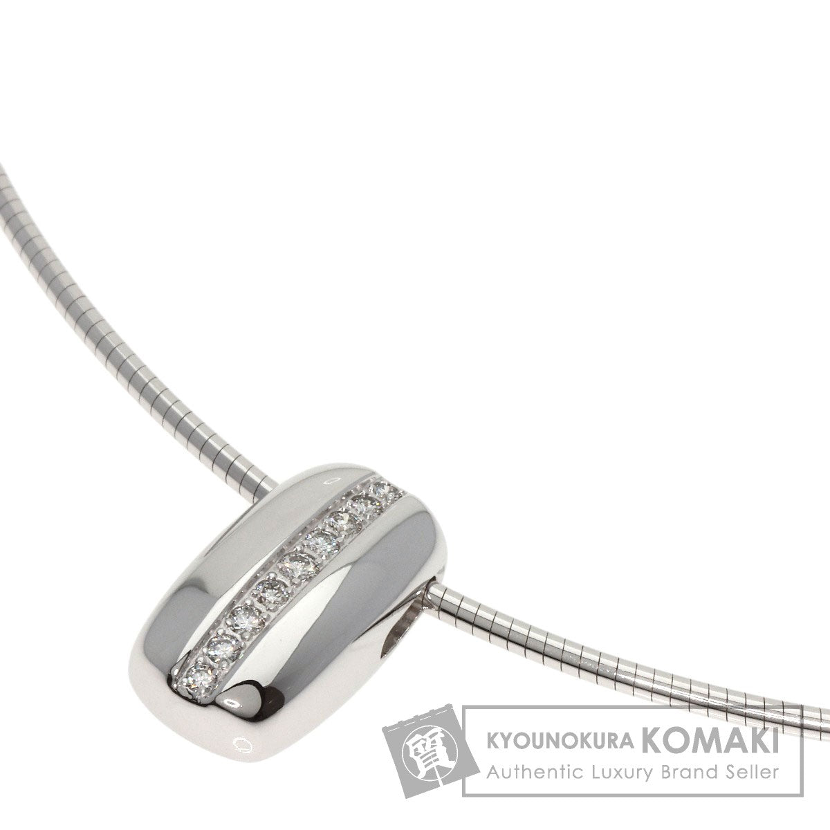 TASAKI   Necklace Diamond Omega K18 White Gold Ladies