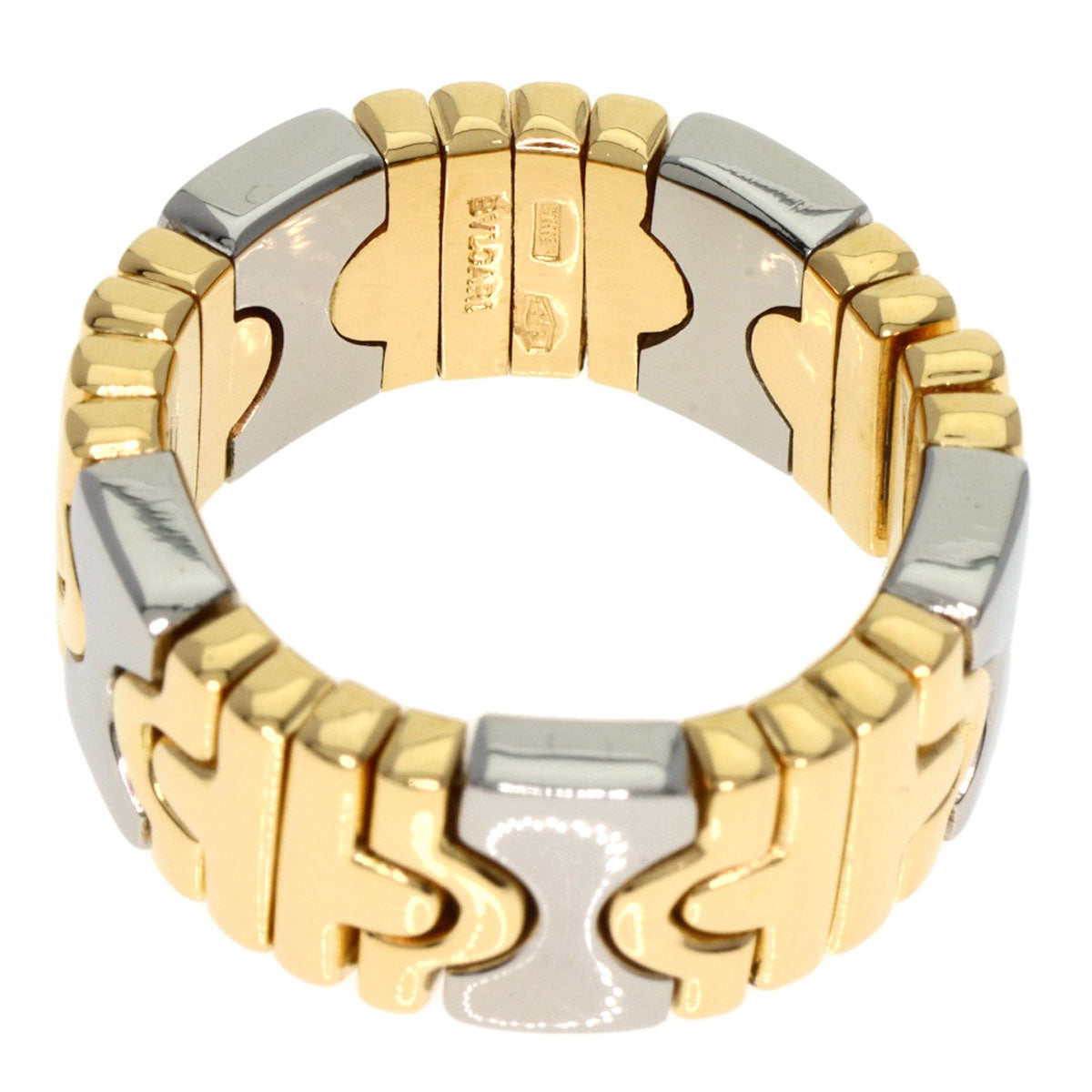 BVLGARI   Ring Parentesi K18 Yellow Gold Stainless SteelLadies