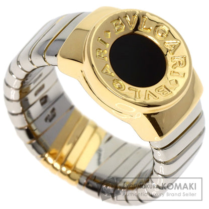 BVLGARI   Ring BVLGARI BVLGARI Tubogas Onyx K18 Yellow Gold Stainless SteelLadies