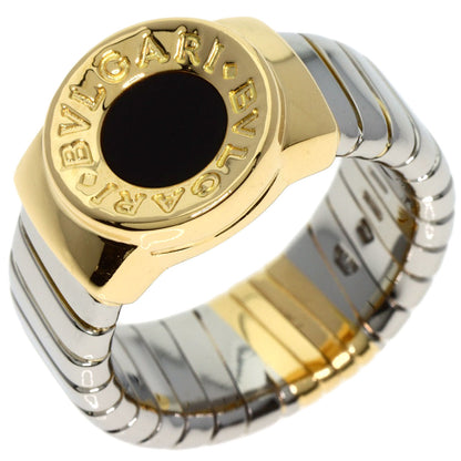 BVLGARI   Ring BVLGARI BVLGARI Tubogas Onyx K18 Yellow Gold Stainless SteelLadies