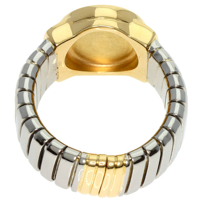 BVLGARI   Ring BVLGARI BVLGARI Tubogas Onyx K18 Yellow Gold Stainless SteelLadies