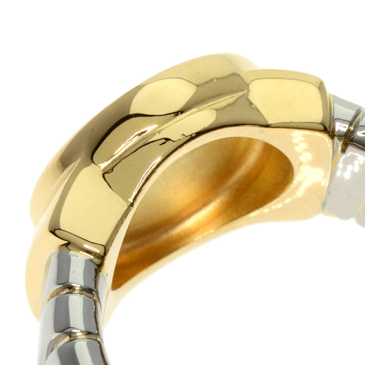 BVLGARI   Ring BVLGARI BVLGARI Tubogas Onyx K18 Yellow Gold Stainless SteelLadies