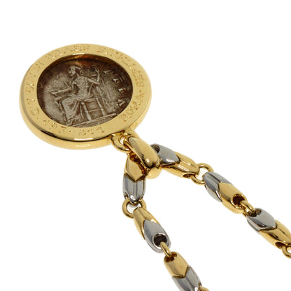 BVLGARI   Necklace Monete antique coin K18 Yellow Gold Stainless SteelLadies