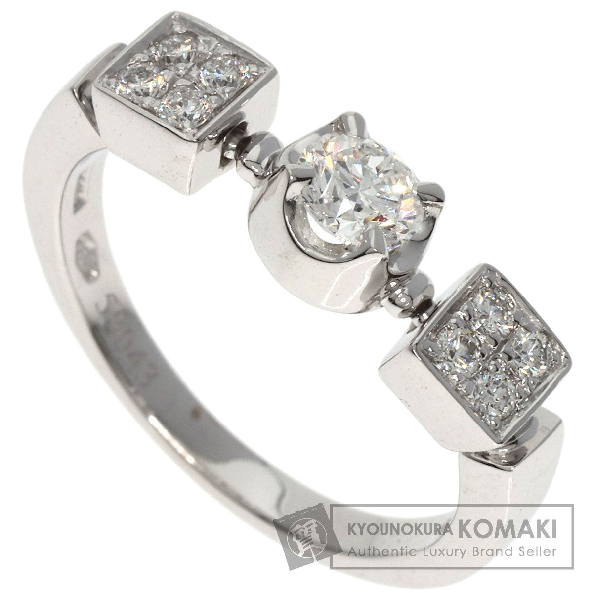 BVLGARI   Ring Lucia Diamond K18 White Gold Ladies