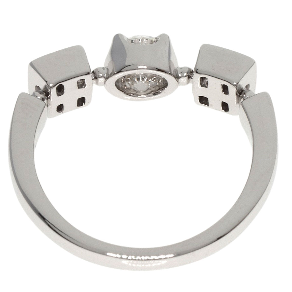 BVLGARI   Ring Lucia Diamond K18 White Gold Ladies