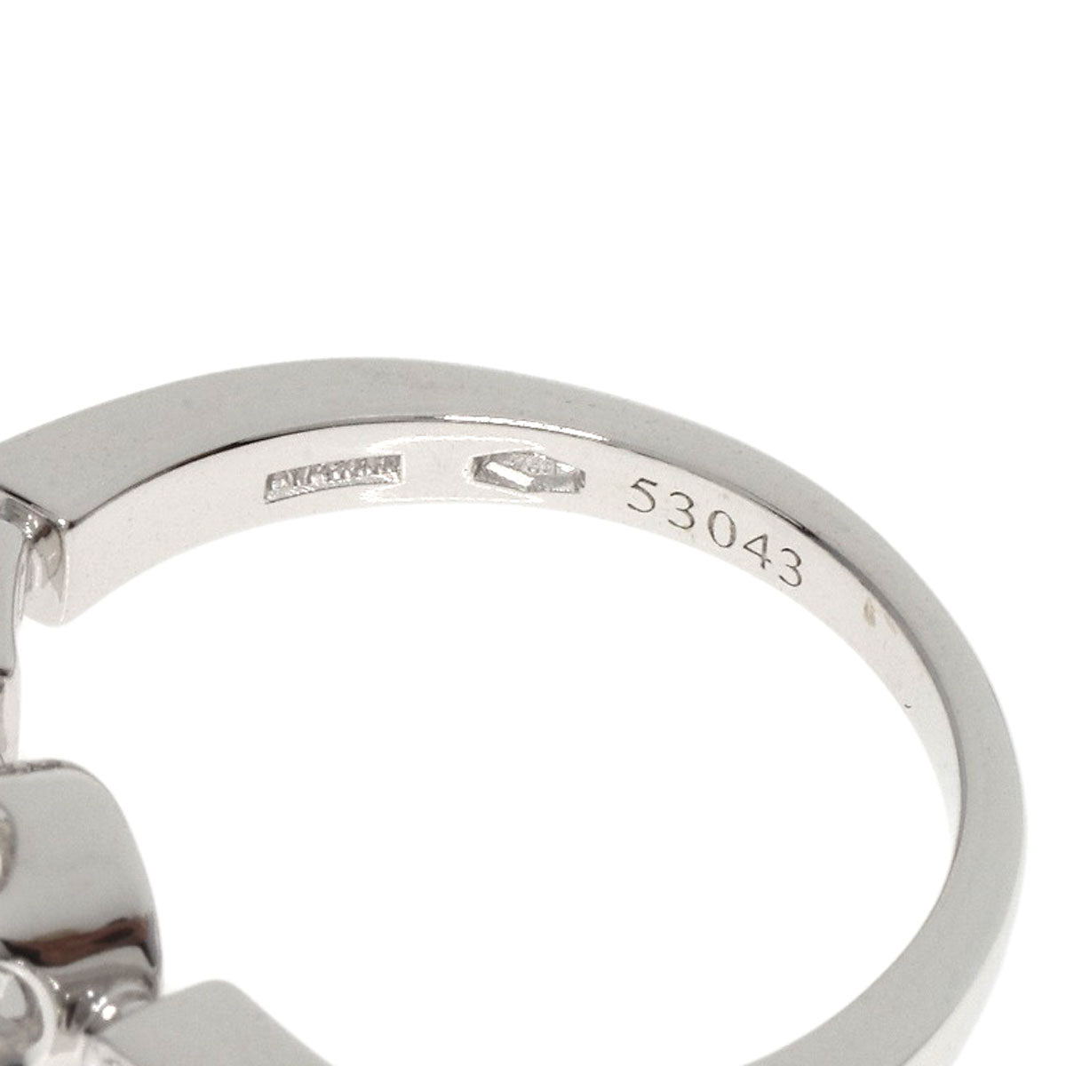 BVLGARI   Ring Lucia Diamond K18 White Gold Ladies