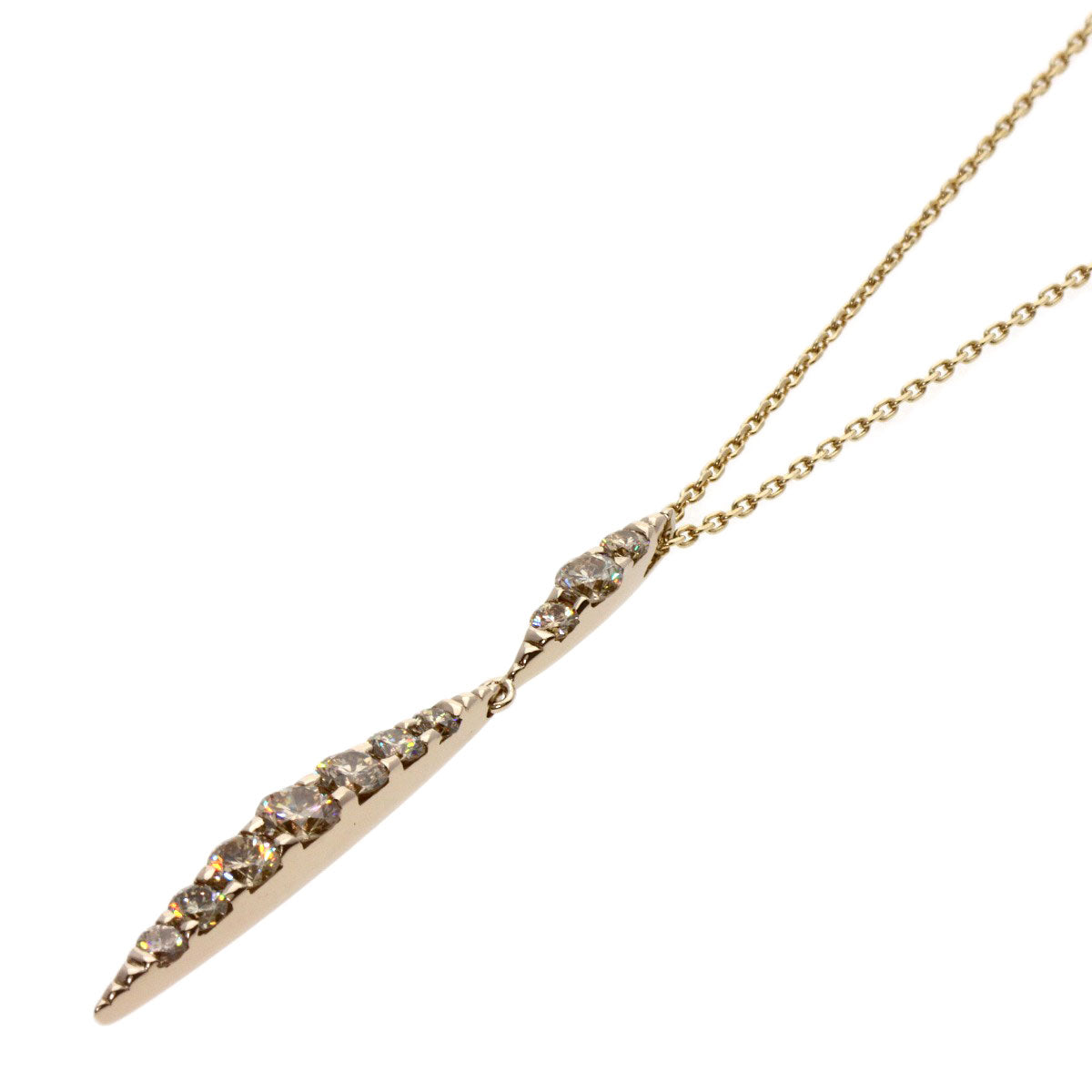 Kashikey   Necklace Naked Diamond K18 Yellow Gold Ladies