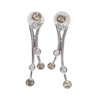 Kashikey   earring Brown Diamond K18 White Gold Ladies