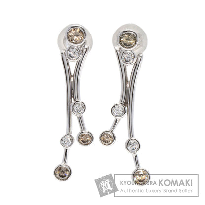 Kashikey   earring Brown Diamond K18 White Gold Ladies