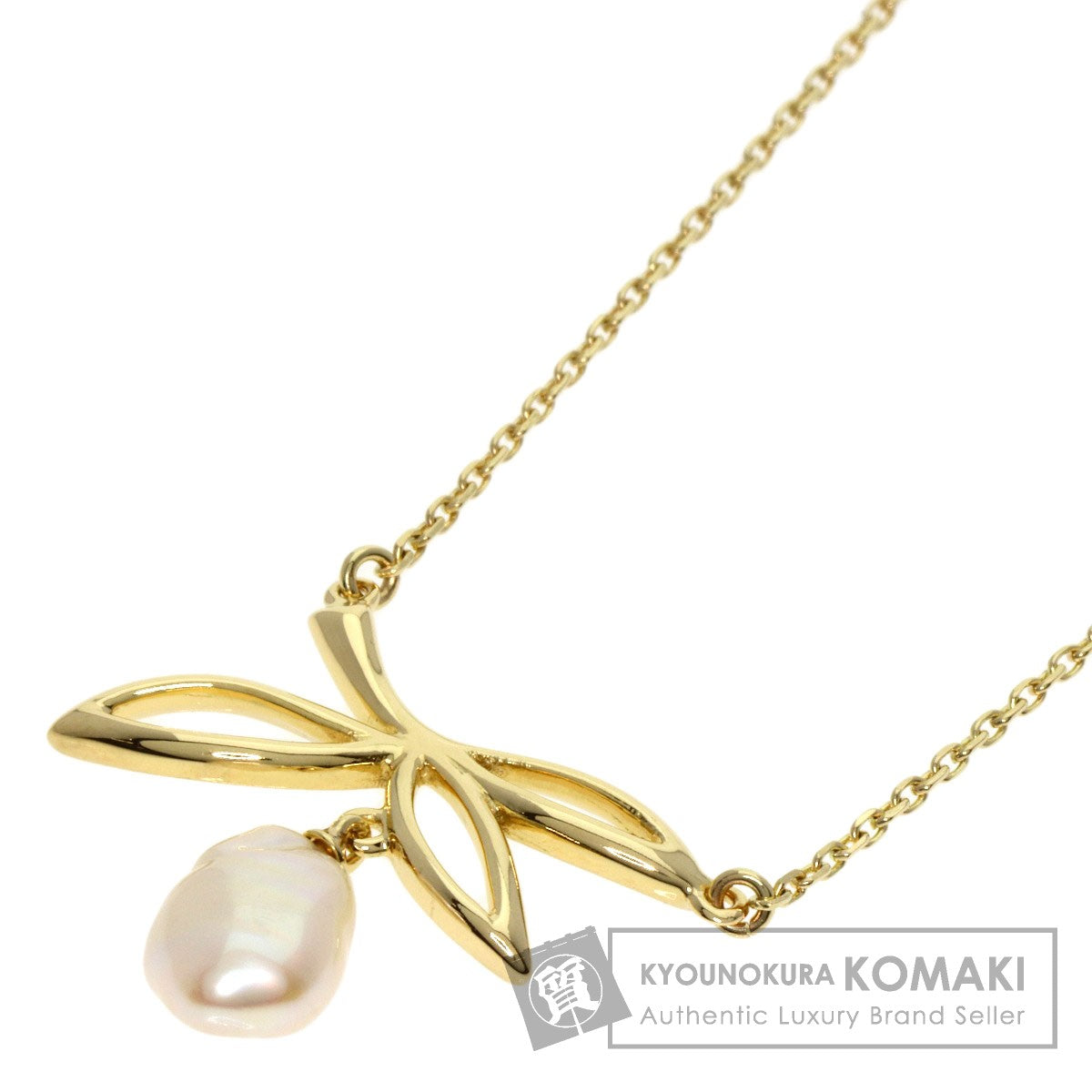 MIKIMOTO   Necklace Pearl Pearl K14 Yellow Gold Ladies