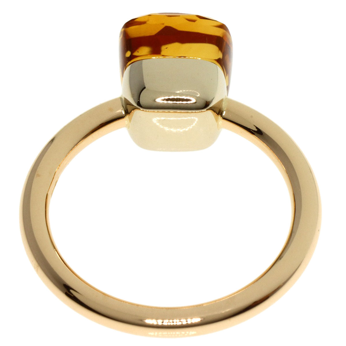 Pomellato   Ring Noodling Citrin K18 Pink Gold Ladies