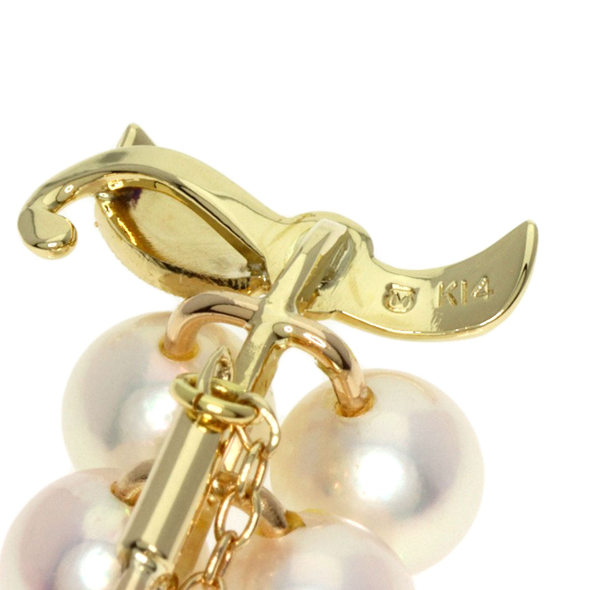 MIKIMOTO   Brooch Grape motif Pearl Pearl K14 Yellow Gold Ladies