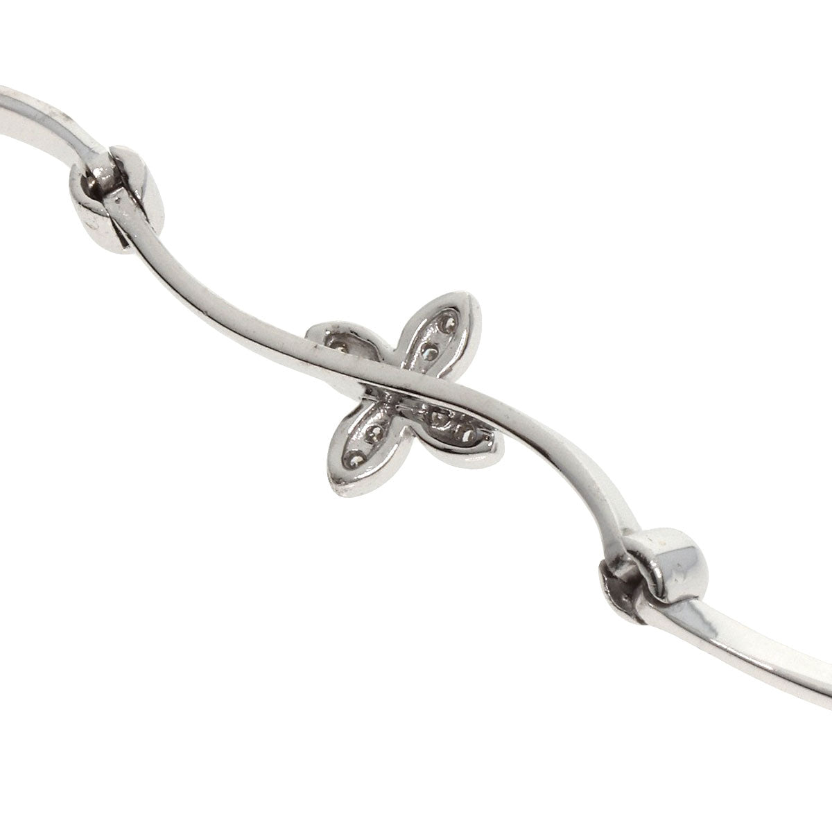 VANDOME   Bracelet Flower motif Diamond K18 White Gold Ladies