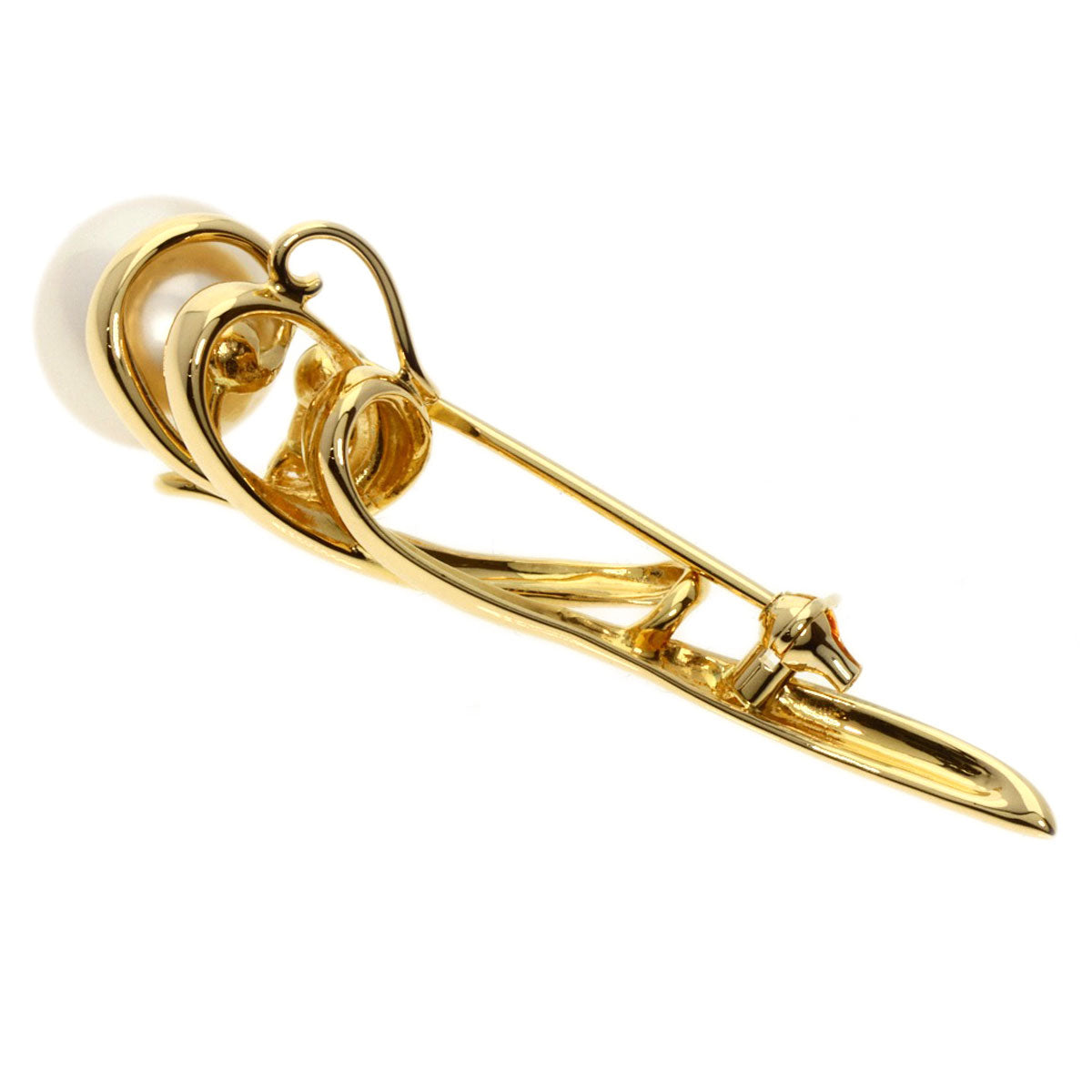 TASAKI   Brooch Pearl Pearl Diamond K18 Yellow Gold Ladies