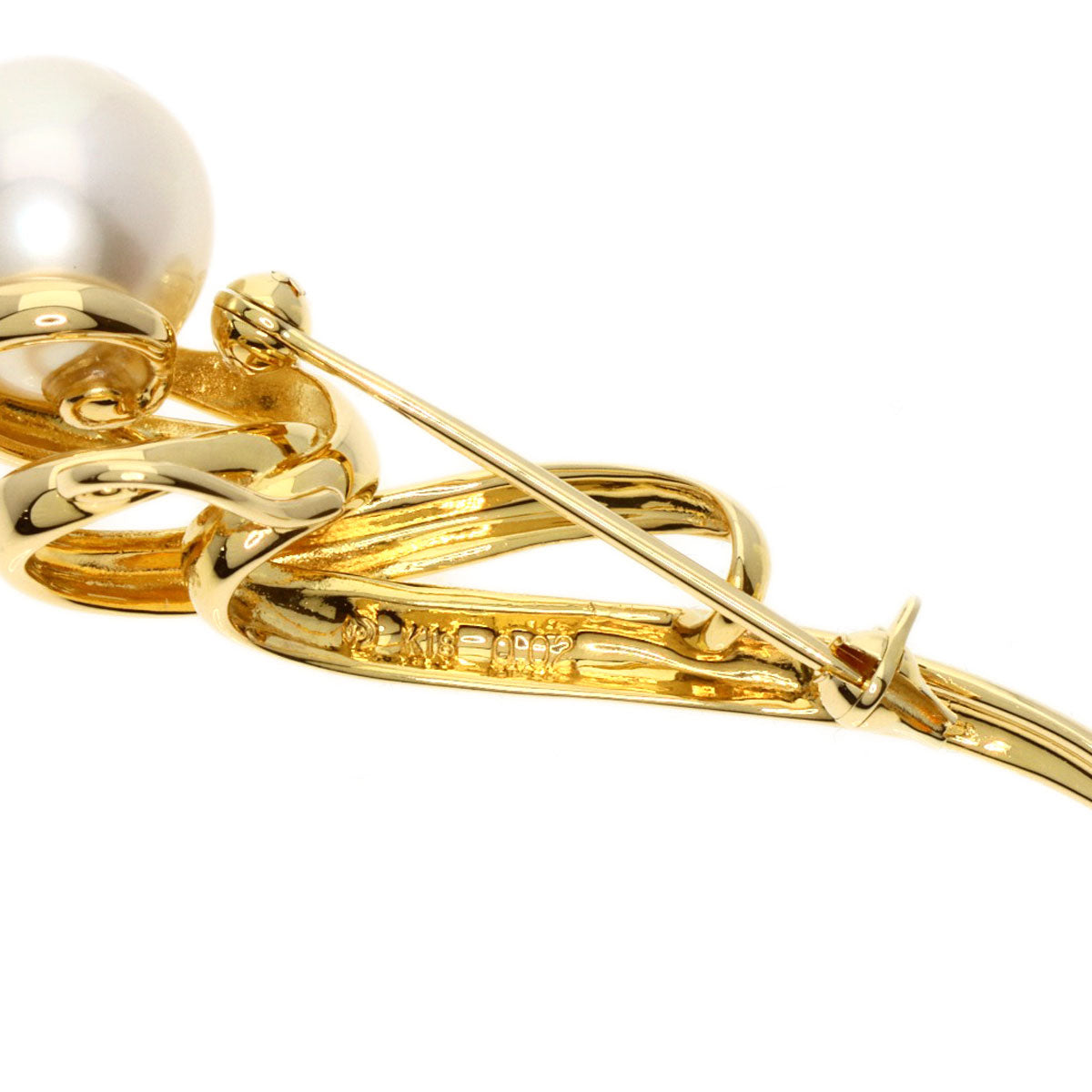 TASAKI   Brooch Pearl Pearl Diamond K18 Yellow Gold Ladies