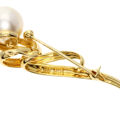 TASAKI   Brooch Pearl Pearl Diamond K18 Yellow Gold Ladies