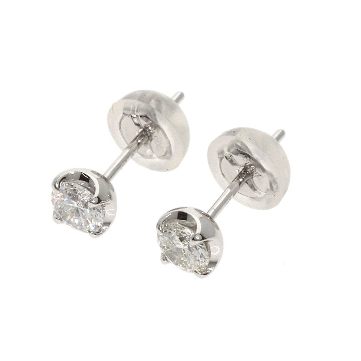 4℃   earring Diamond studs Platinum PT900 Ladies