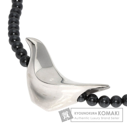 Georg Jensen   Necklace bird hans hansen hematite Silver unisex