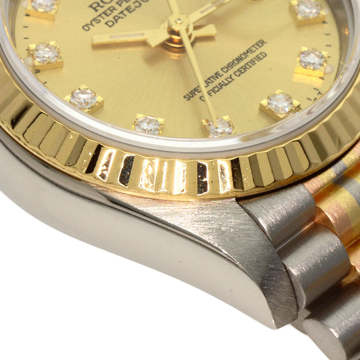 ROLEX Datejust 10P Diamond Toridoll Watches 69179BIC K18 White Gold/K18WGxK18YGxK18PG Ladies