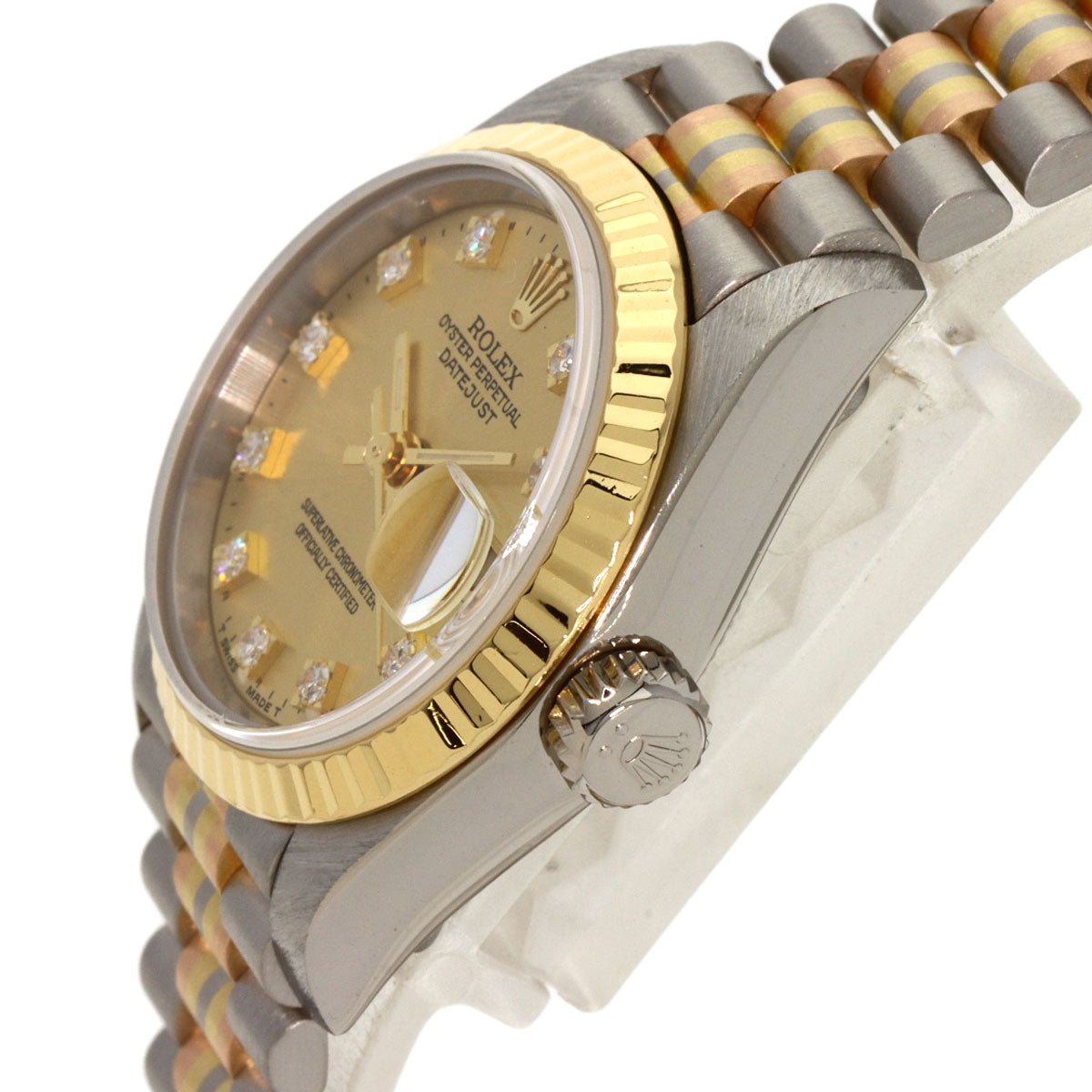 ROLEX Datejust 10P Diamond Toridoll Watches 69179BIC K18 White Gold/K18WGxK18YGxK18PG Ladies