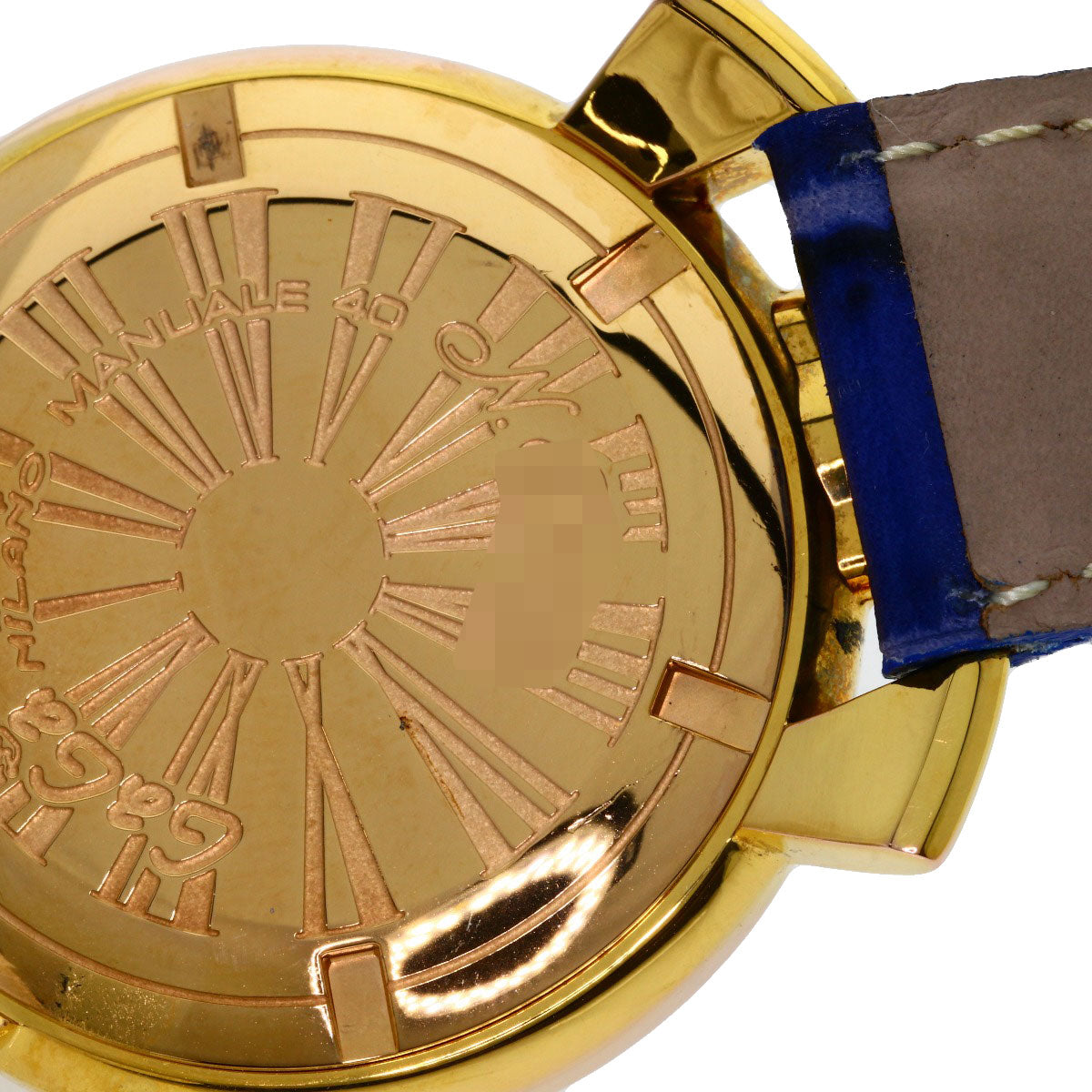 Gaga Milano Manuare 1.6 " Watches  Gold Plated/Leather Ladies