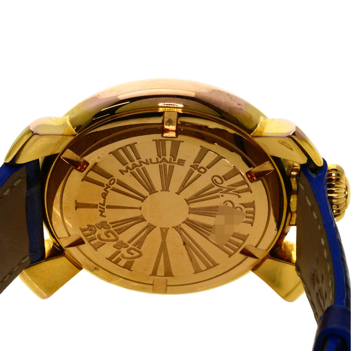 Gaga Milano Manuare 1.6 " Watches  Gold Plated/Leather Ladies