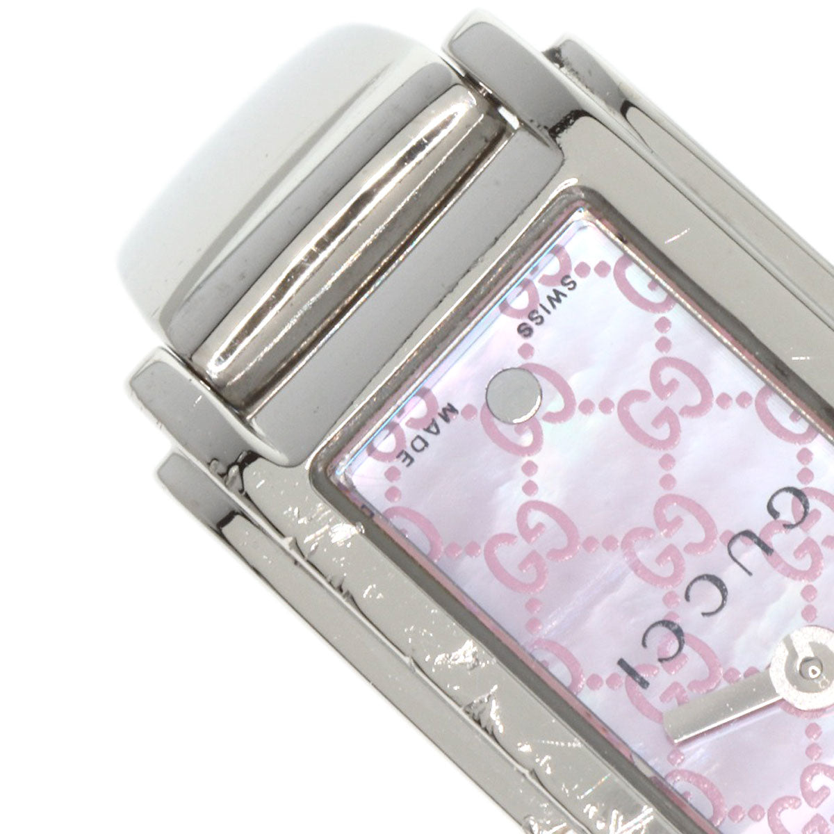 GUCCI Square face GG dial Watches 109 Stainless Steel/Stainless Steel Ladies