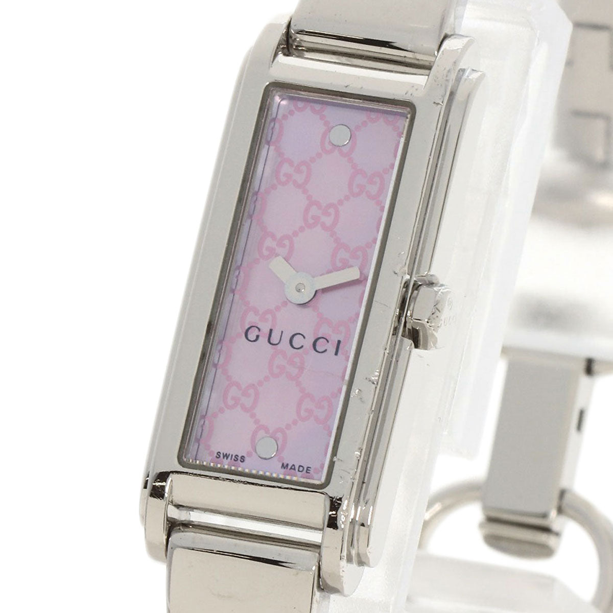 GUCCI Square face GG dial Watches 109 Stainless Steel/Stainless Steel Ladies