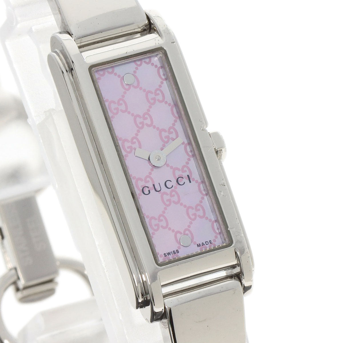 GUCCI Square face GG dial Watches 109 Stainless Steel/Stainless Steel Ladies