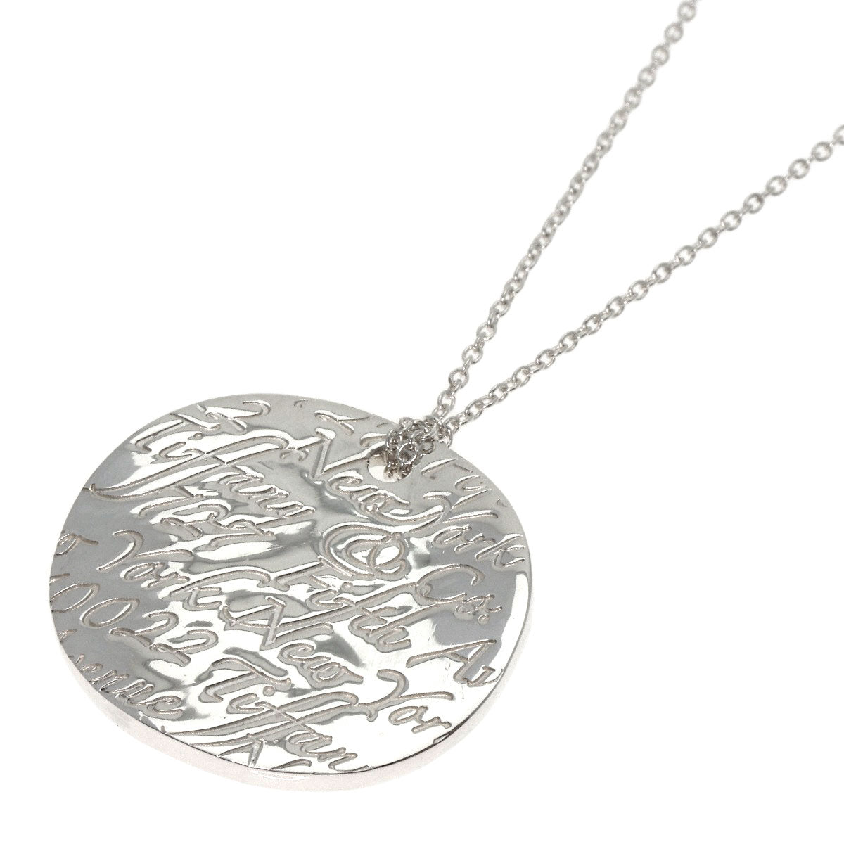 TIFFANY&Co.   Necklace Notes Round Ginza 2008 Silver Ladies