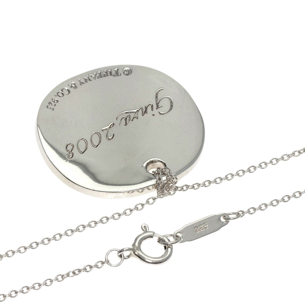 TIFFANY&Co.   Necklace Notes Round Ginza 2008 Silver Ladies