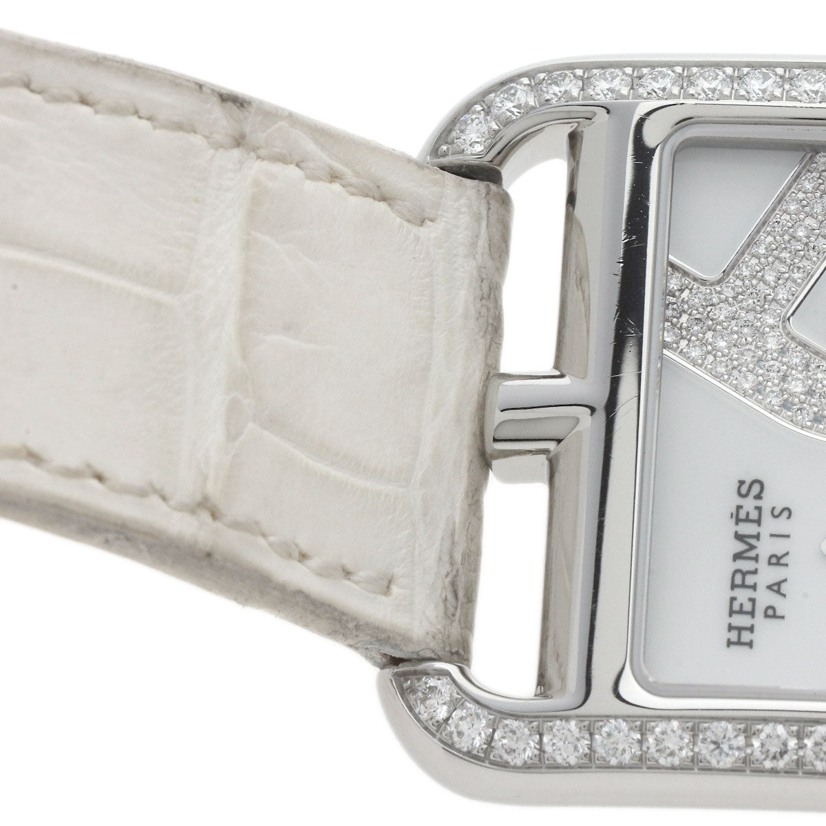 HERMES Cape Cod Shane Dunkle Watches CC3.730 Stainless Steel/Leather Ladies