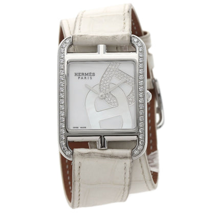 HERMES Cape Cod Shane Dunkle Watches CC3.730 Stainless Steel/Leather Ladies