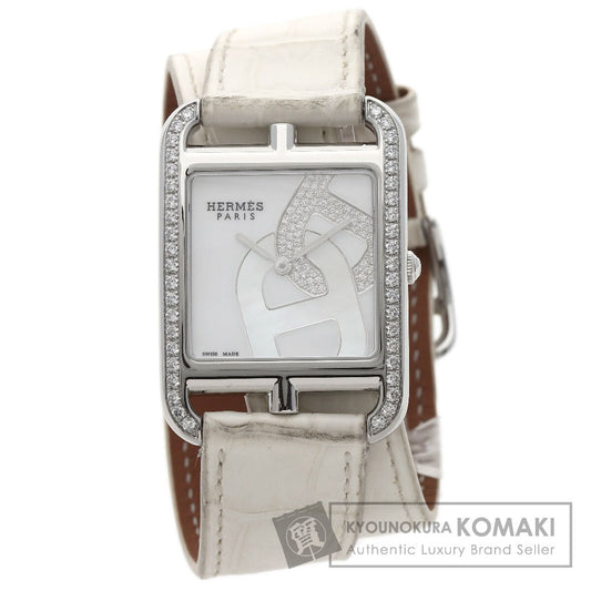 HERMES Cape Cod Shane Dunkle Watches CC3.730 Stainless Steel/Leather Ladies