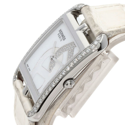 HERMES Cape Cod Shane Dunkle Watches CC3.730 Stainless Steel/Leather Ladies