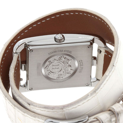 HERMES Cape Cod Shane Dunkle Watches CC3.730 Stainless Steel/Leather Ladies