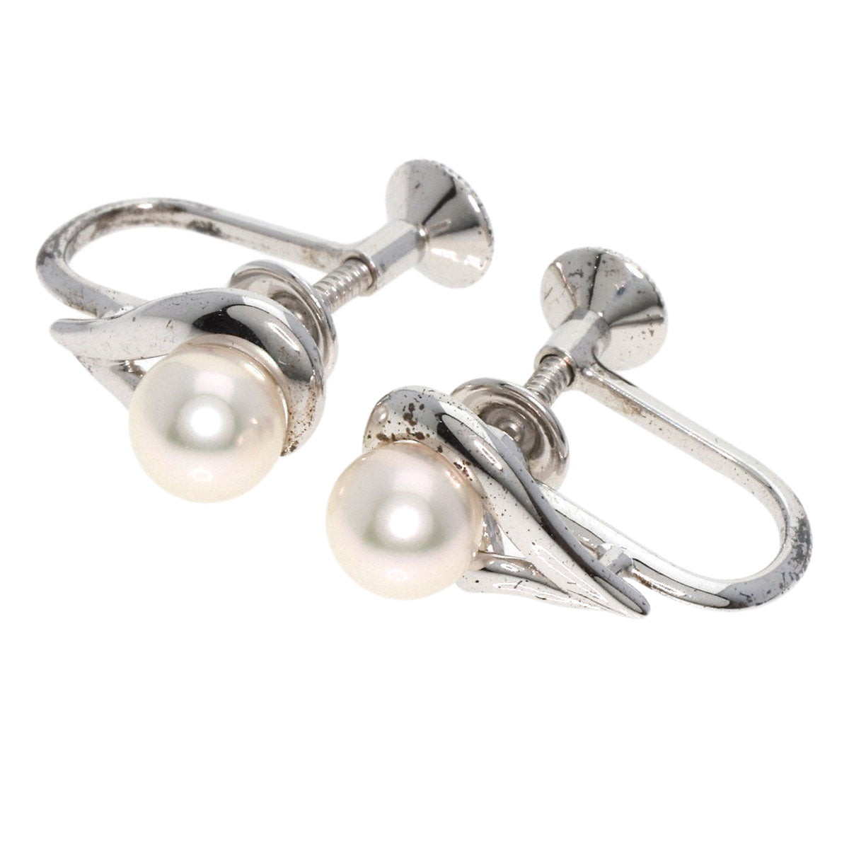 MIKIMOTO   Earring Pearl Pearl Silver Ladies