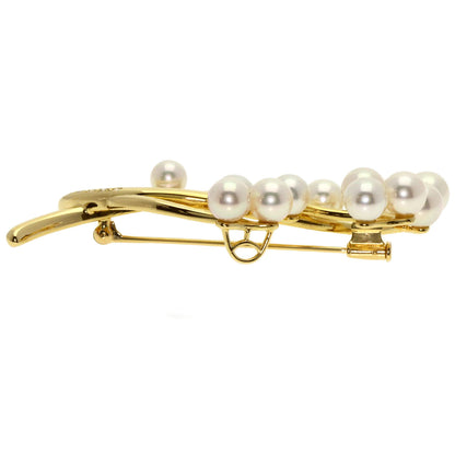 TASAKI   Brooch Akoya Pearl Pearl Diamond K18 Yellow Gold Ladies